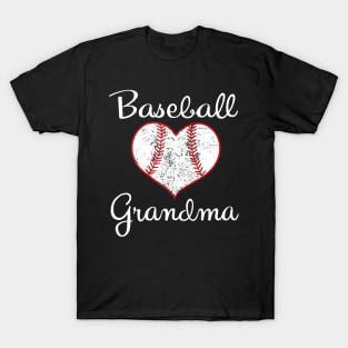 Vintage Baseball Grandma T-Shirt